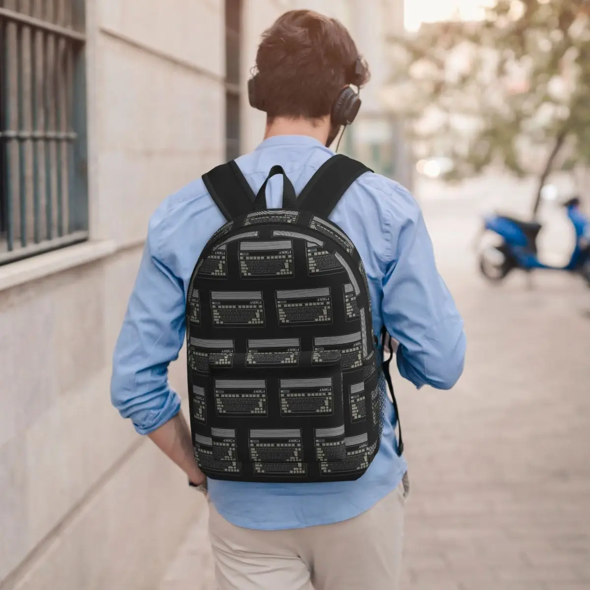 

C64 Logo Computer Backpack Boys Girls BookBag Children School Bag Computer Shoulder Bags for Men Women