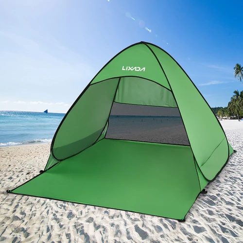 Imagen 2 del producto Lixada-carpa de playa emergente instantánea automática, carpa ligera para exteriores, protección UV, carpa de pesca para acampar, refugio solar para Cabana