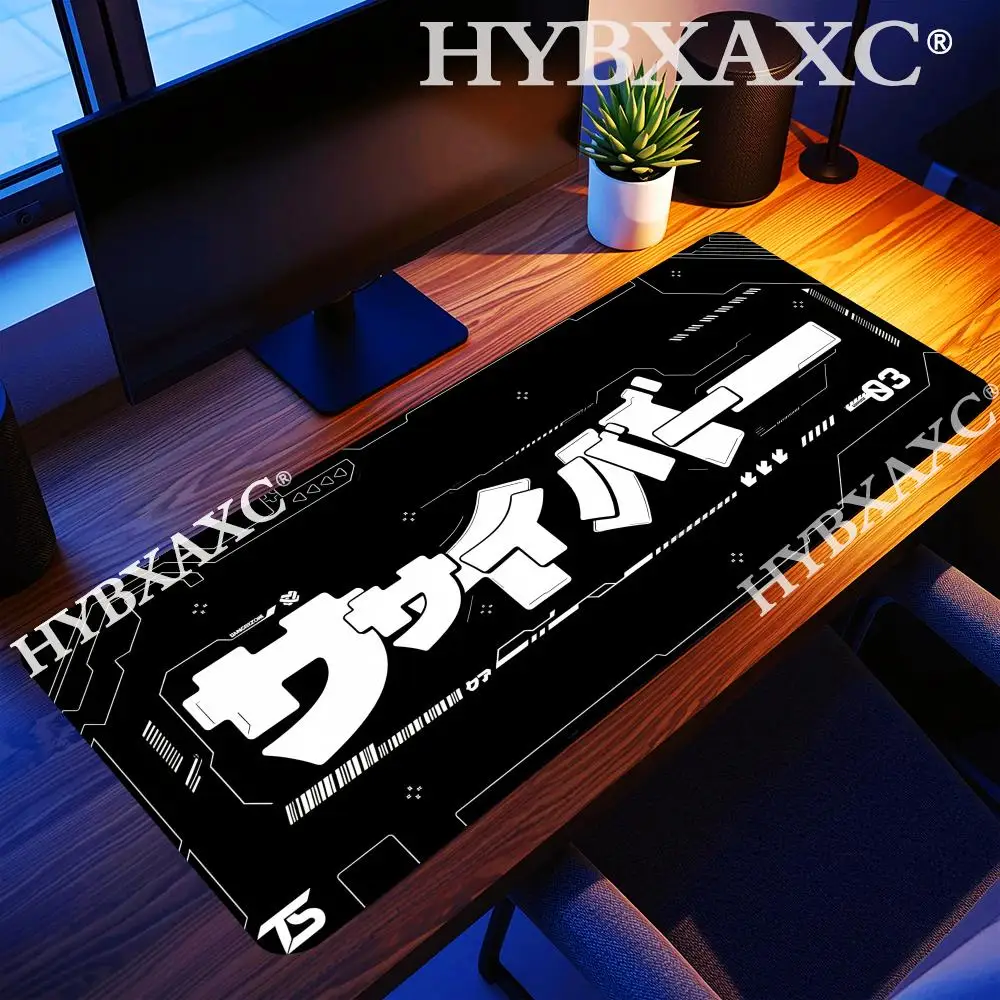 

HYBXAXC Cyber Tech Style Black White Gaming Mouse Pad Non-Slip for with Anti-Slip Base Ideal for Daily Office Work and Gaming