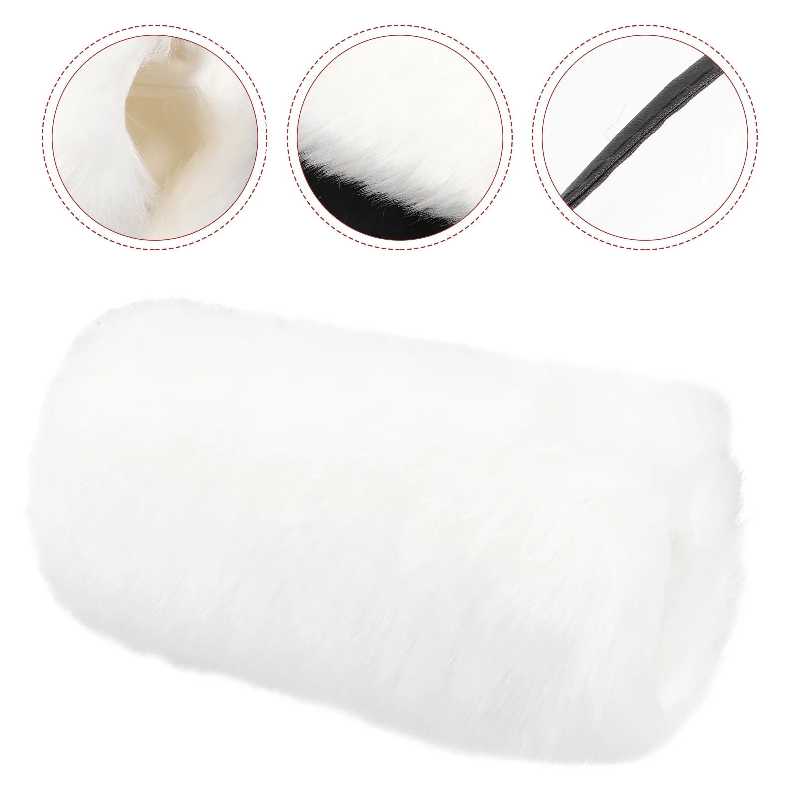 Gloves for Winter Plush Hand Warmer Pillow Supply Delicate Bag Rabbit Black Muff Miss