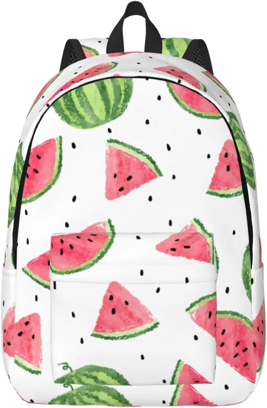 Backpack Casual Lightweight Watermelon Laptop Backpack Men Women Travel Bag Outdoor Canvas Daypack