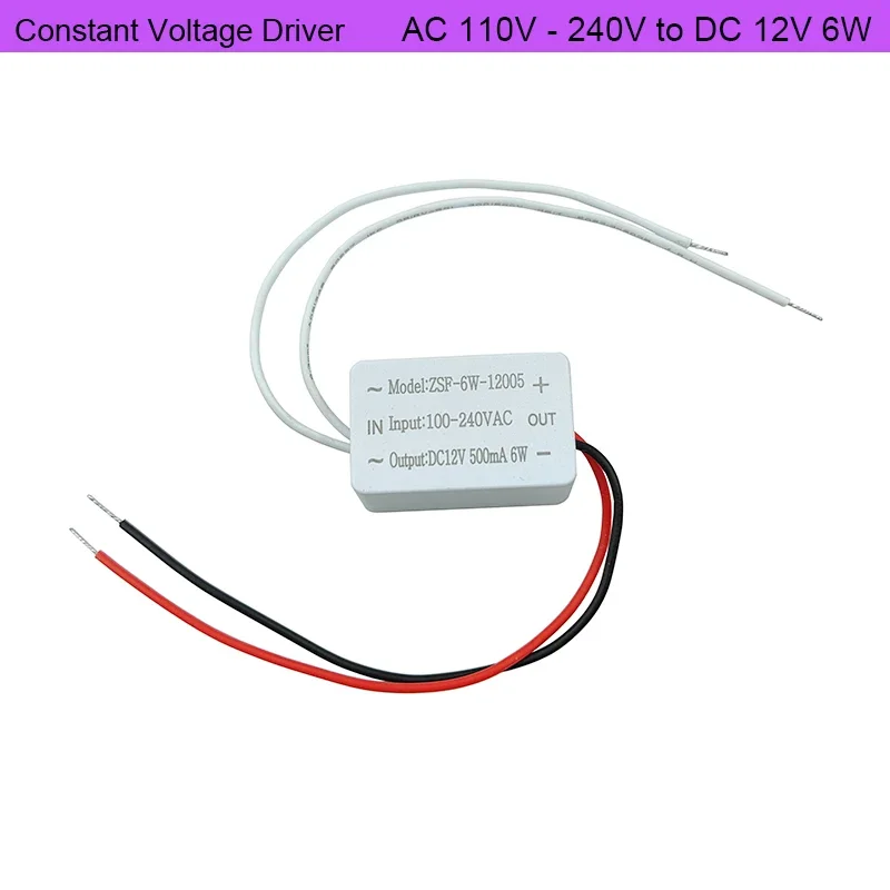 AC to DC Constant Voltage Driver Converter Step-down Power Supply Module AC110V 220V 230V To DC 12V 6W Led Low Voltage Driver