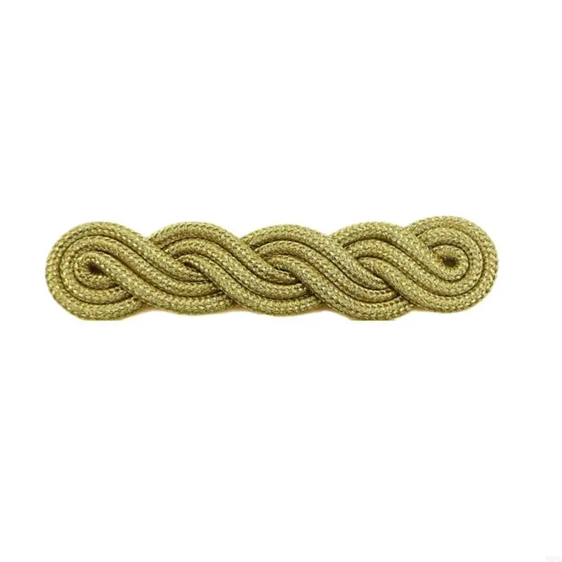 N0PE Gold Wire Chinese Knot Fasteners Sewing Button for Sweater Scarf Cardigan&Outfit