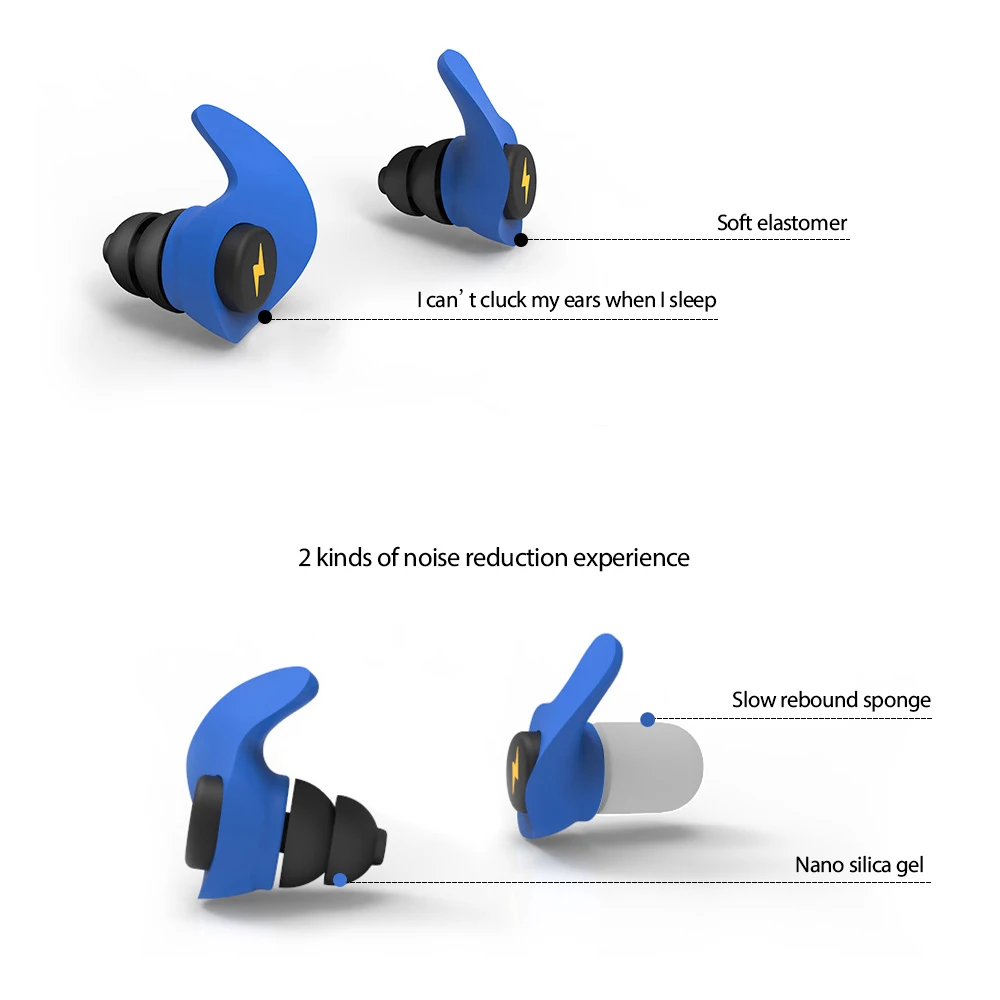 Bouchons d'oreilles réutilisables antibruit, 1 paire, Protection auditive, étanches, pour Concerts, musiciens, motos