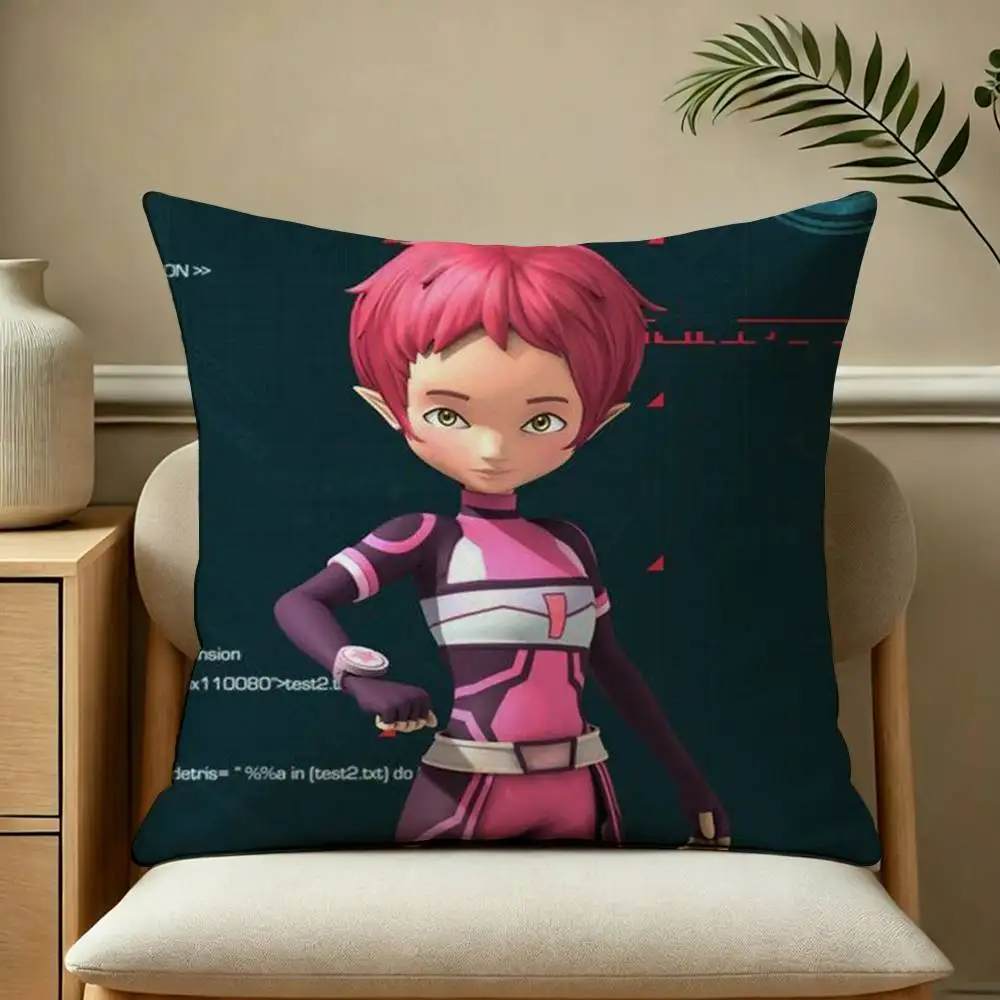 Classic Animations C-Code Lyoko-O  Pillow Case Square Double-Sided Sofa Cushion Cover Bedroom Bedside Pillow