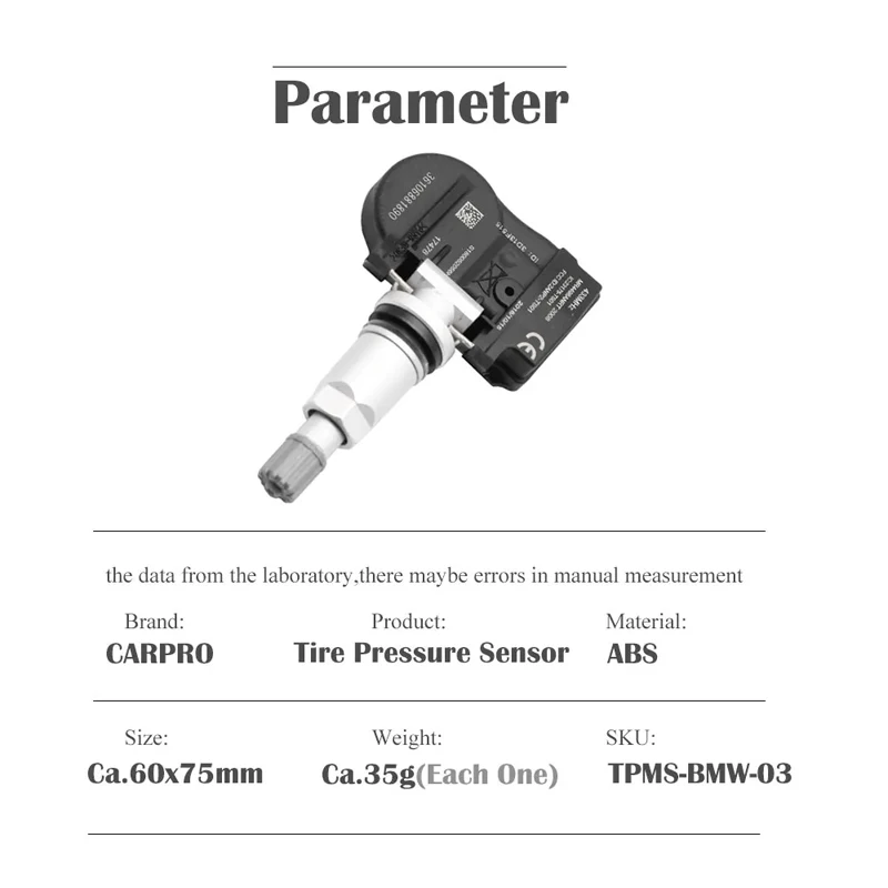 Tire Pressure Sensor TPMS 6855539 70735510 36106881890 36106856209 for BMW F20 F21 F22 F23 F30 F31 F34 F45 F46 F80 F87