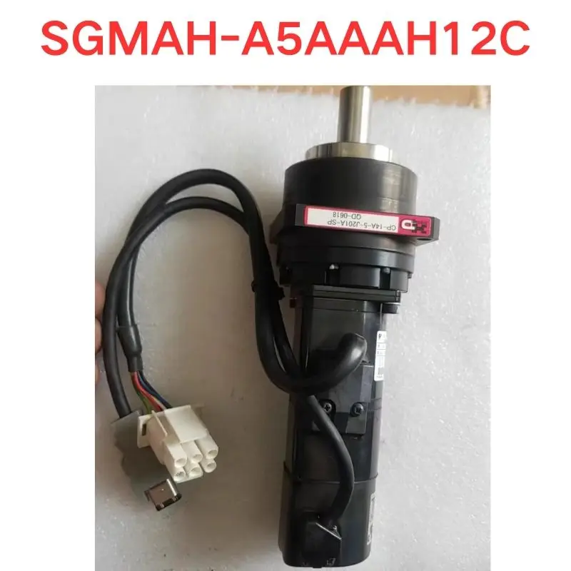 Used OEM disassembled parts SGMAH-A5AAAH12C Servo brake motor with HD reducer Functional test OK
