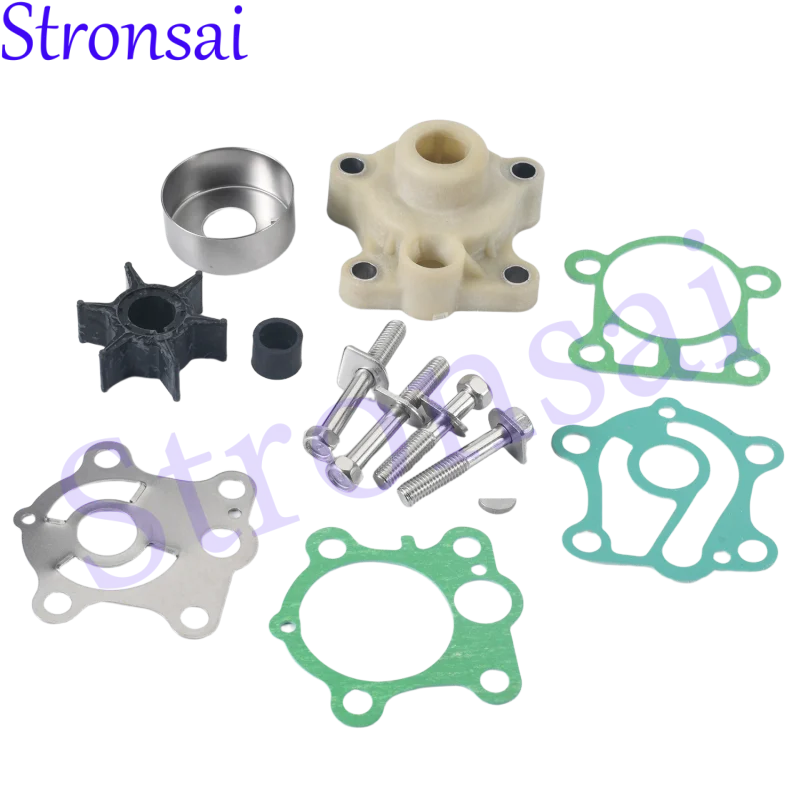 

6H4-W0078 6H4-W0078-A0 18-3429 Ремкомплект крыльчатки водяного насоса с корпусом для подвесного двигателя Yamaha 2T 40HP 50HP 6H4-W0078-00-00