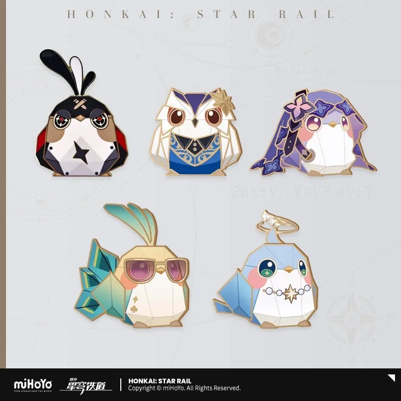 

miHoYo Official Genuine Honkai Star Rail Jimi's Reception Room Series Metal Badge SHAJIN Robin Dr. Ratio Cosplay Anime Game Gift