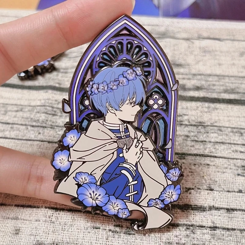 Frieren: Beyond Journey's End, аниме-колеги, квадратический элемент, мультяшный металлический значок, изысканное украшение, подарок на день рождения