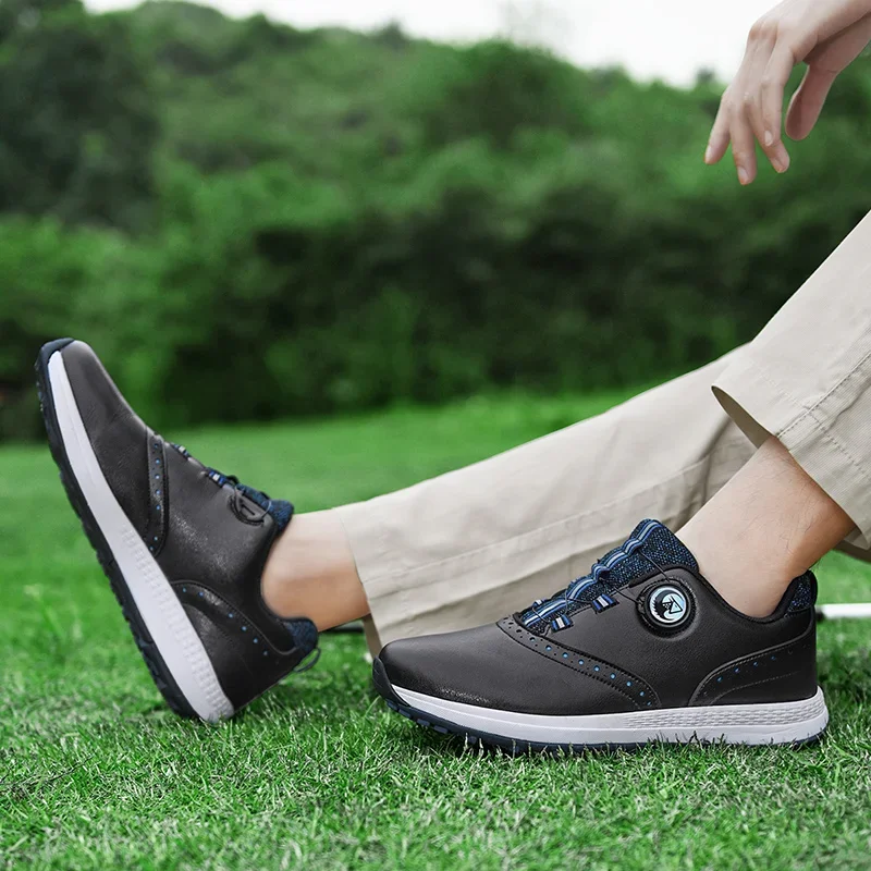 

New Professional Golf Shoes Men Waterproof Luxury Golf Sneakers High Quality Non-Slip Walking Golf Footwears Spikes Sports Shoes
