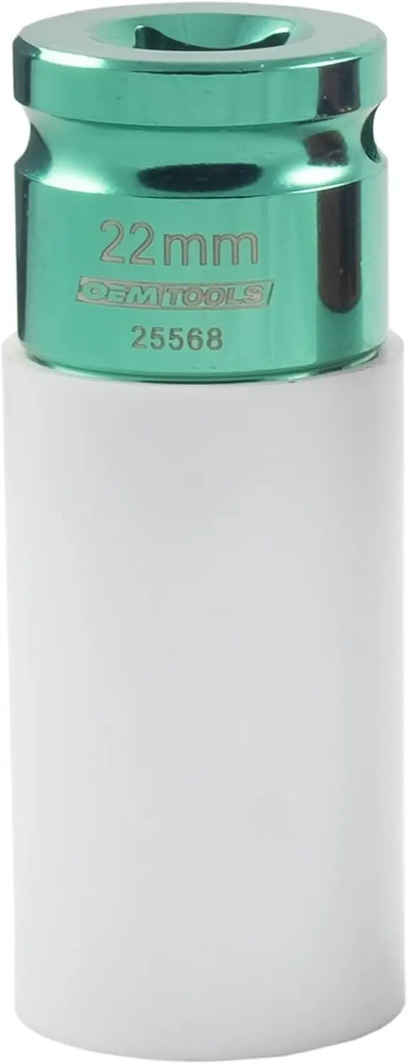 

1/2' Drive 22mm Non-Marring Lug Nut Socket, Color-Coded Hex Socket for Tire Removal