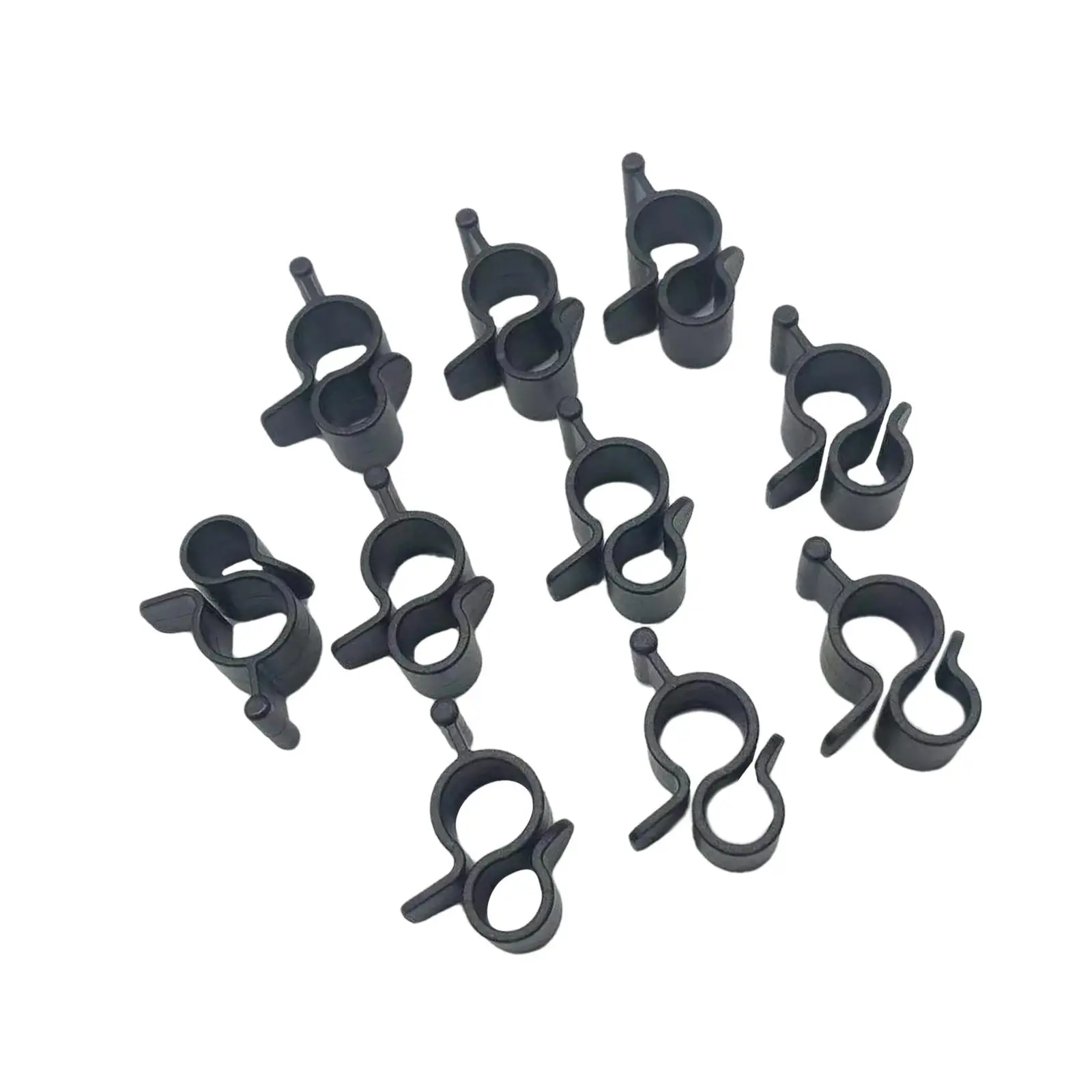 

10x Awning Clips Camping Travel Caravan Black Standard Awning Valance Clips Slides into Awning Channel