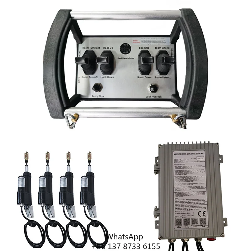 

Dinghui Motors Wireless Truck Crane 4 Joystick 24V Or 12V Remote Control Radio Remote Control