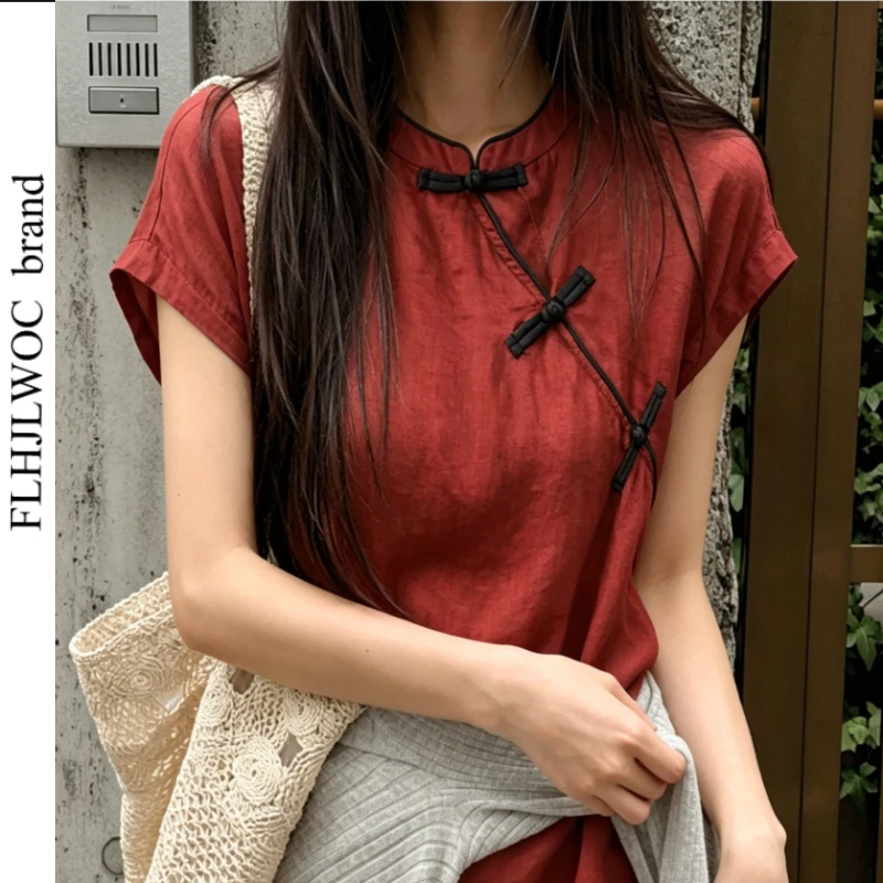 Vintage Fashion Japan - Blusas de Algodão e Linho Femininas