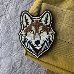 Wolf  Embroidery Patch on Clothes Tactical Morale Badge Hook&Loop Emblem Military Wolf Badge Combat Armband Backpack Stickers
