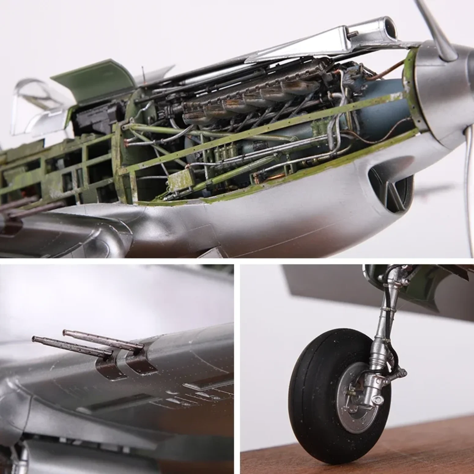 GWH L3201 1:32 Scale Flying Tigers Curtiss Hawk 81-A2 Fighter Sharp Surface Details Plastic Military Plane Diorama Assembly Kit