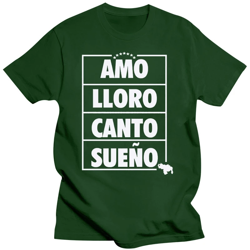 Venezuela Amo Lloro Canto Sueno Shirt Fashion Trend Vzla Tee Fashion 2019 Top Tee Mens