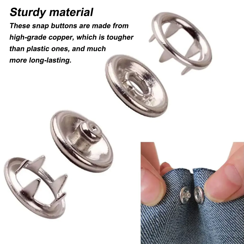 200 Snap Tool Jumpsuit Clothing Fasteners Grommets Set Shop Without