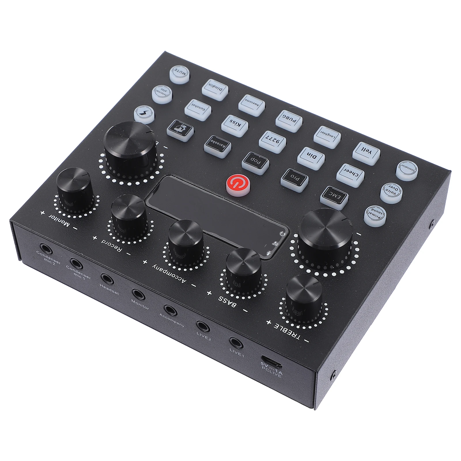 

Sound Card Voice Changer for Adults Computer Internal Cards Digital Mixer Music Dj Professional Sound Effect Board 12 Tones