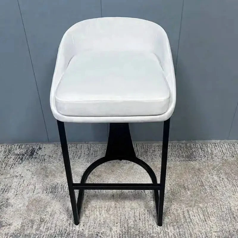 

m Стулья Барная креативная скандинавская барная мебель Карбоновый табурет со спинкой Стальная удобная бытовая барная стойка Островные высокие стулья h m