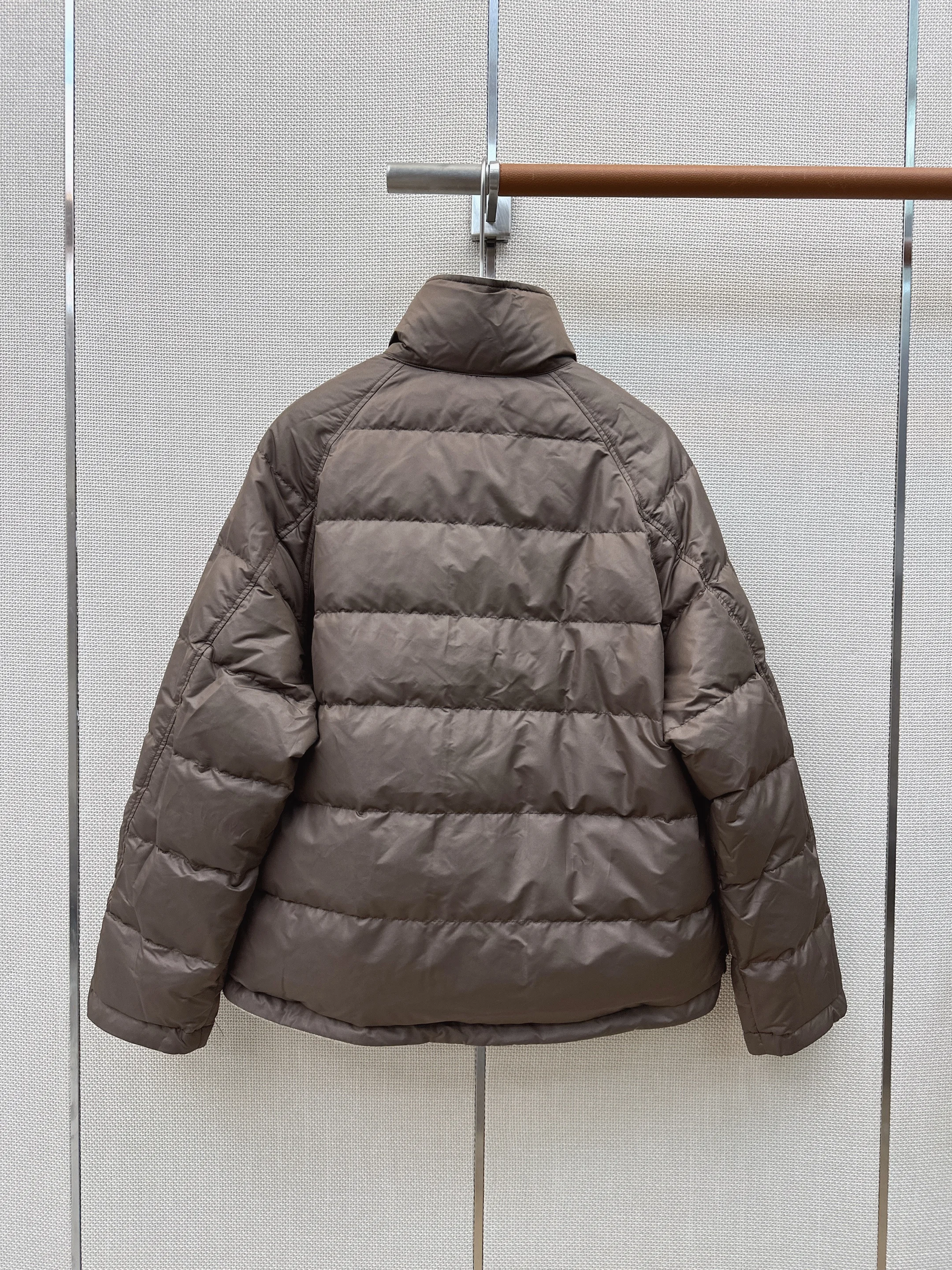 Newest Autumn Winter Outwear, 100% Cashmere Shell Goose Down Puffer Coat