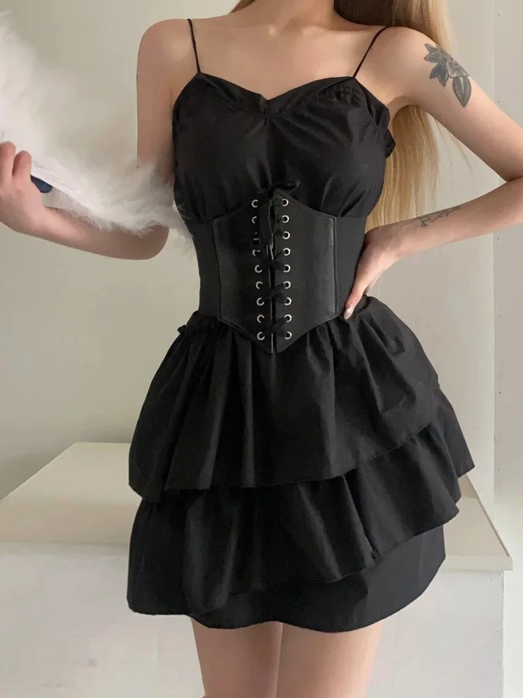 2023 Fashion Corset Wide Belts Faux Leather Slimming Body Shaping Girdle Belt for Women Elastic Tight High Waist for Daily Wear