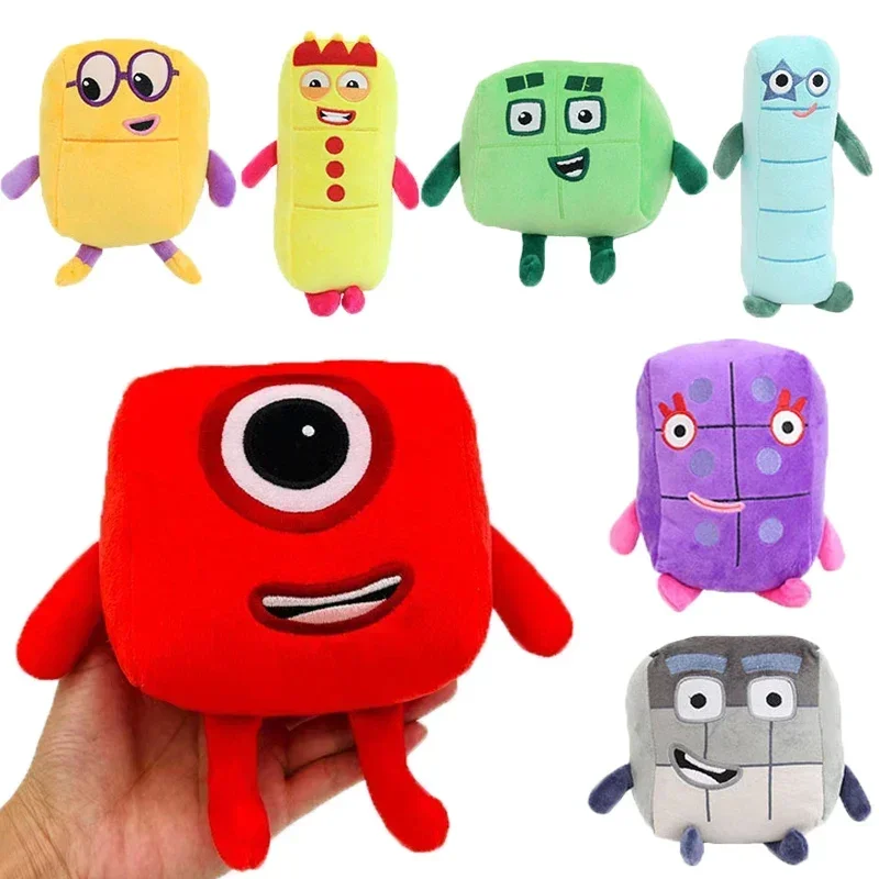 

Numbers Pore Plush Toy Educational Stuffed Doll Cartoon Number 1-10 Plushie Figure Peluche Sofa Decoration Pillow Christmas Gift