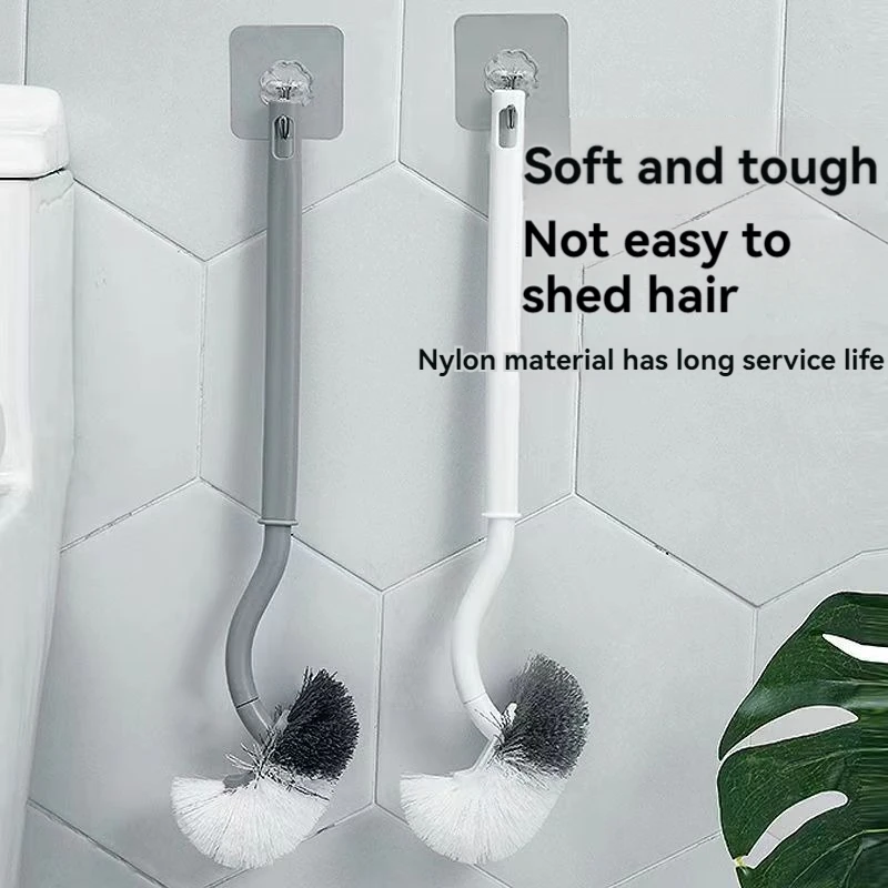 Brush Cleaning Toilet Toilet Brush Without Dead Corners Small Cleaning Brush with Long Handle  S-type Toilet Curve Tool