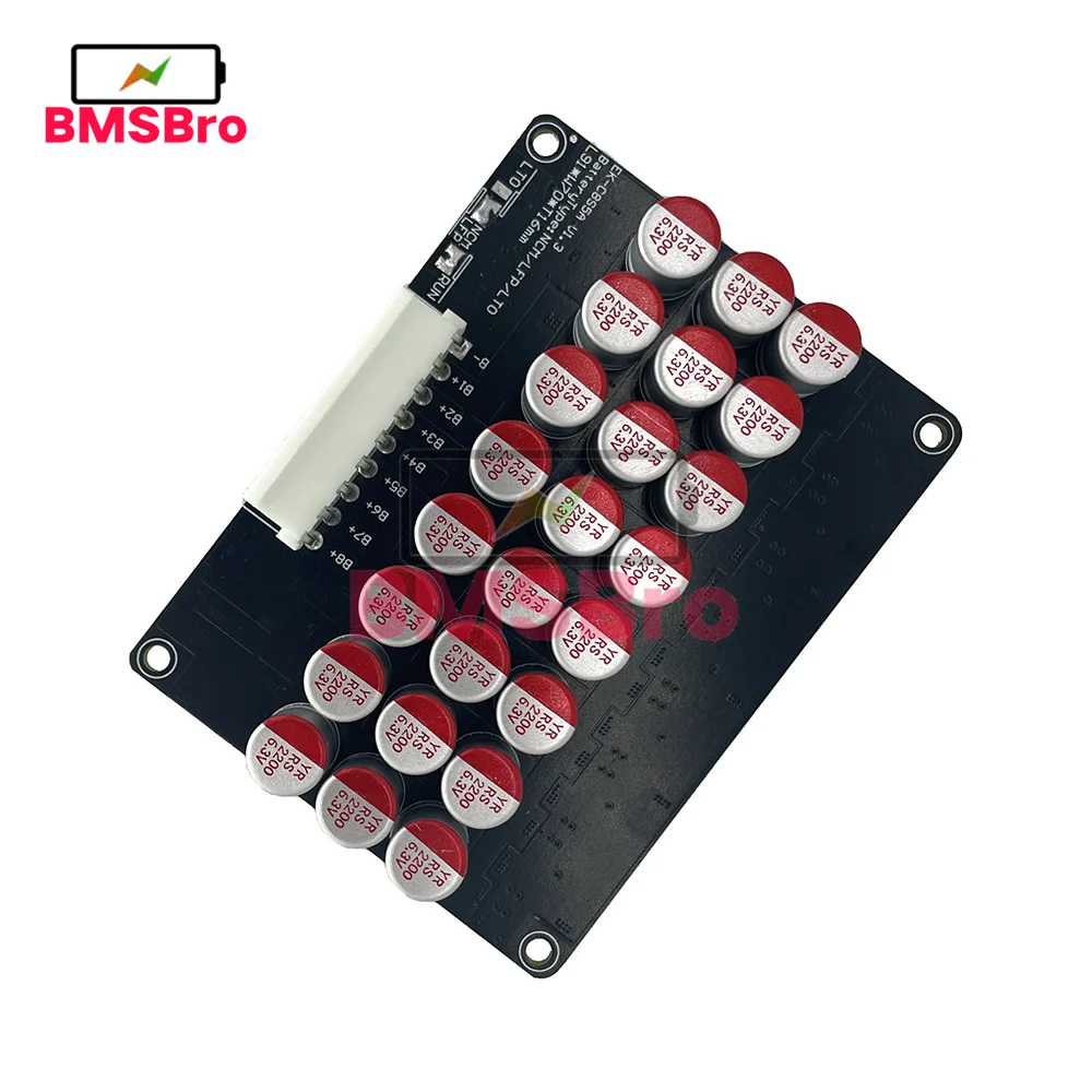 8S 5A BMS NCM LFP Li-ion Lipo Lifepo4 LTO Lithium Battery Cells Pack Active Balancer Equalizer for Car Electric Bicycle Scooter