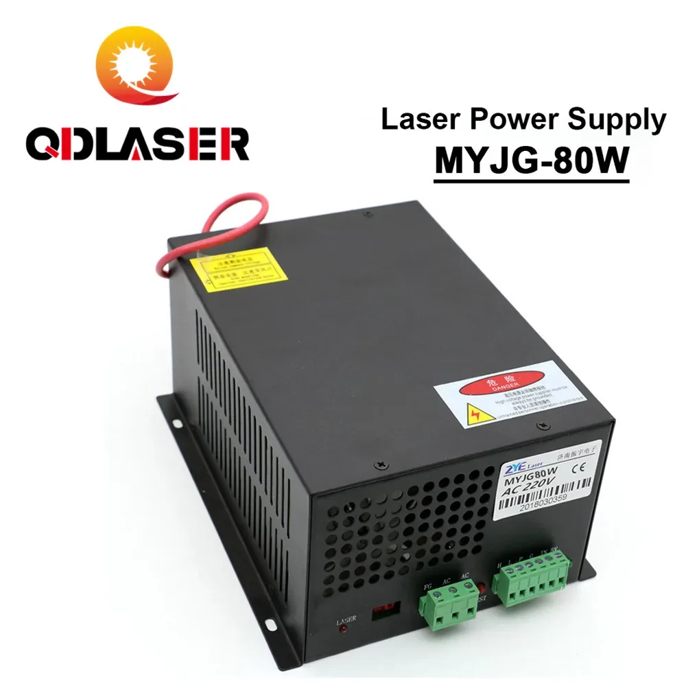 QDLASER 80W CO2 Laser Power Supply لآلة قطع النقش بالليزر CO2 MYJG-80W #1