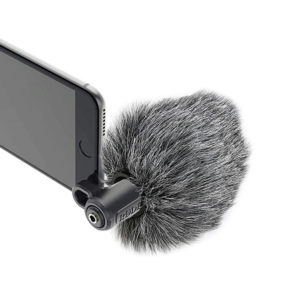 Микрофон Mcoplus с пушистым ветровым стеклом для микрофона RODE VideoMic Me/микрофон RODE VideoMicro