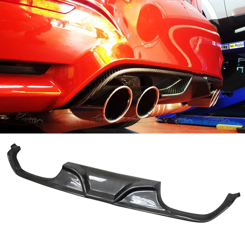 Ak Stijl Koolstofvezel Achterbumper Vinnen Auto Terug Spoiler Vleugel Lipverspreiders Voor Bmw F80 F82 F83 M3 M4