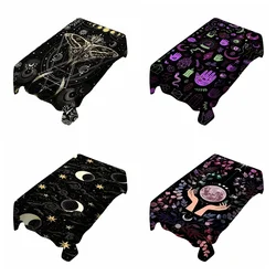Moth Moon Phase Black Butterflies Moonlight Lamp Witchy Magical Eyes Hippie Planet Tablecloth By Ho Me Lili For Tabletop Decor