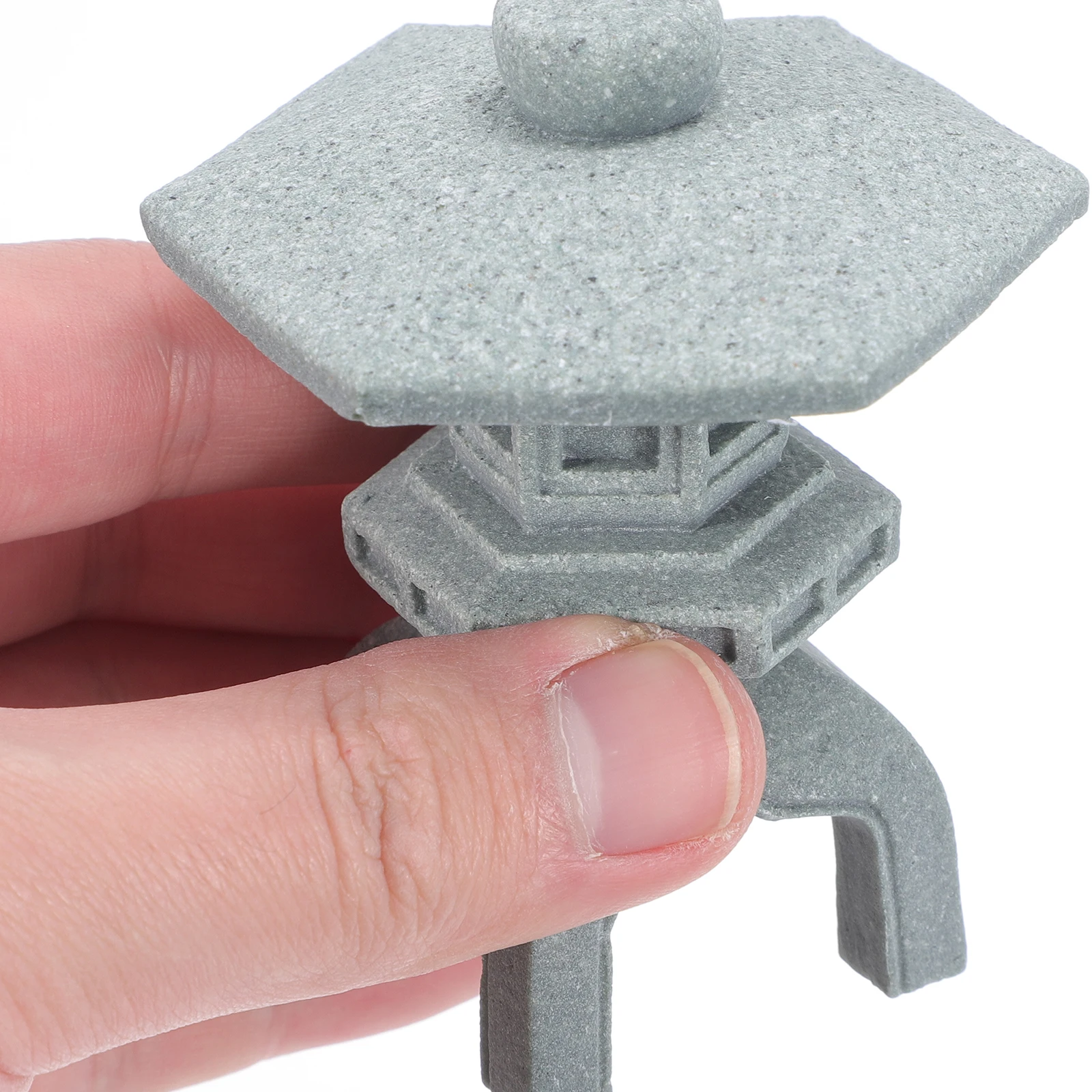 

Mini Stone Pagoda Statue For Garden Outdoor Home Decoration Pagoda Ornament Durable Long-Lasting Use Sand Table Pavilion