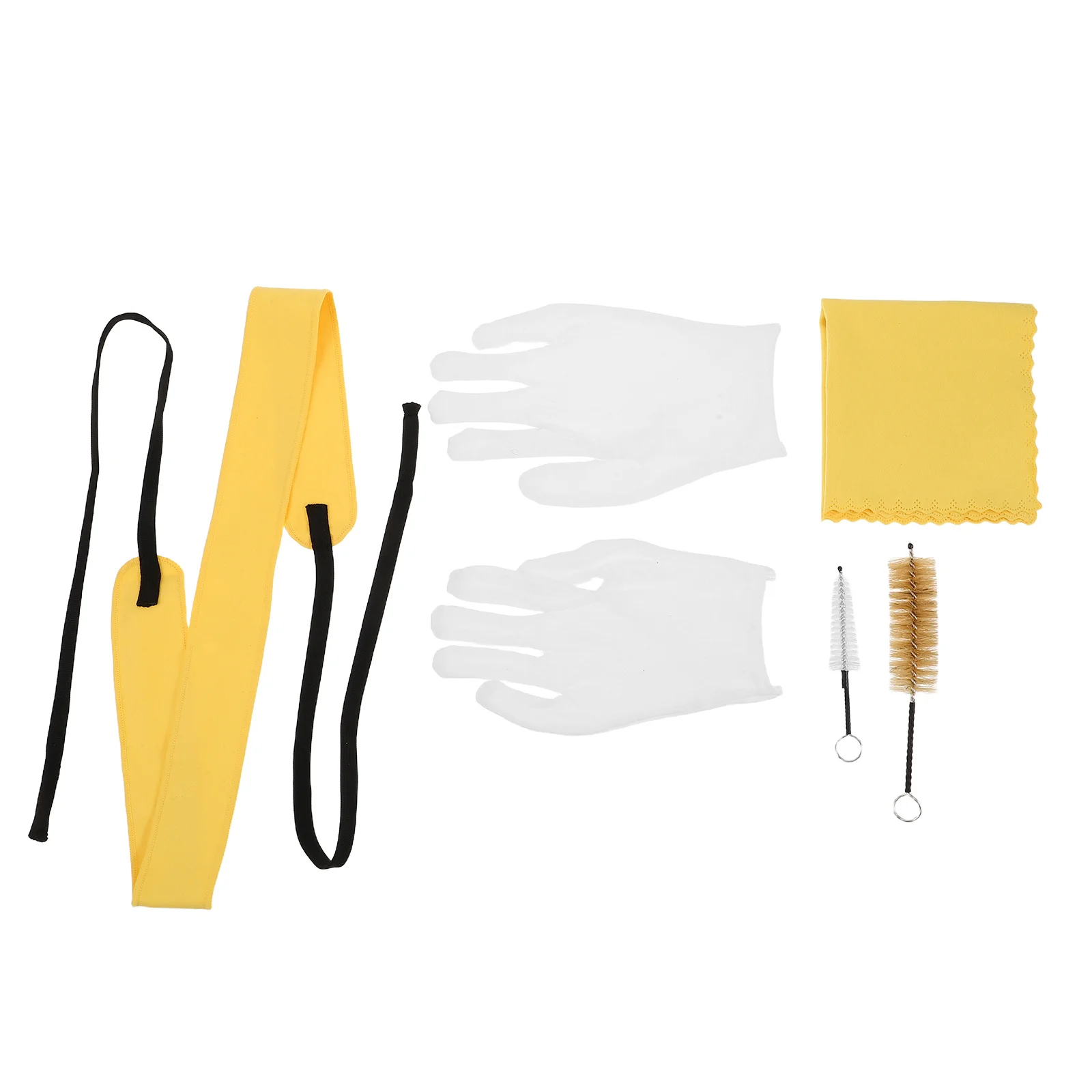 

1Set Brass and Woodwind Instrument Cleaner Kit Includes Brushes Swabs Cloths for Sax Trumpet Flute Clarinet Maintenance
