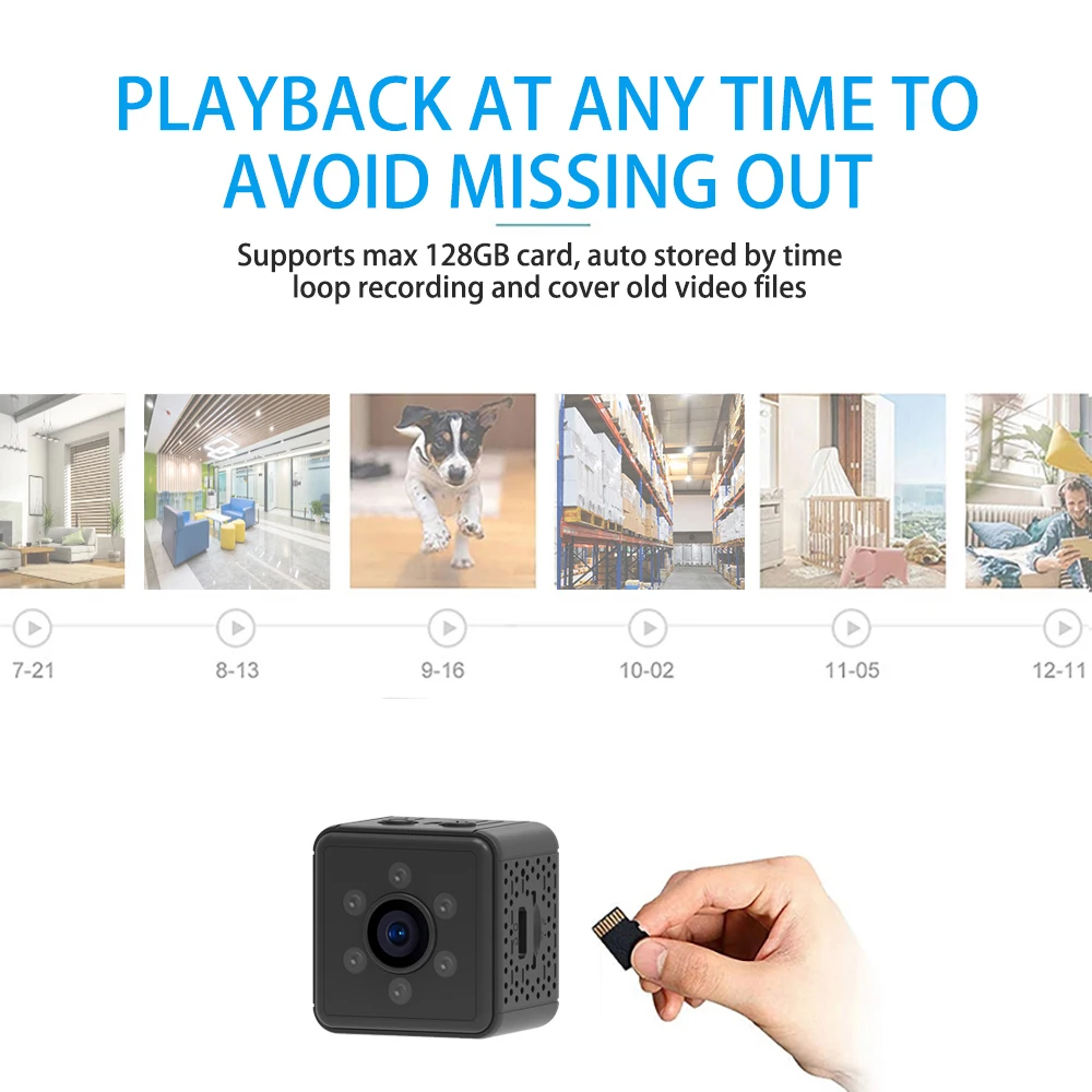 New V3 Mini Cameras HD Wireless WiFi Surveillance Camera Super Small IP Home Security Camera Sleep Standby support Remote ON/OFF