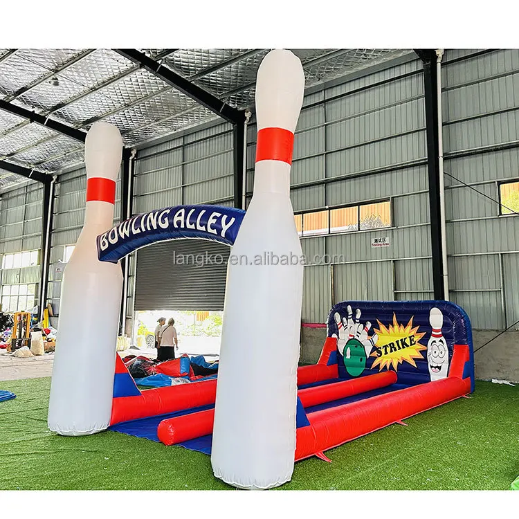 Image 3: Vente flash : Ensemble de bowling gonflable géant, jeu de bowling pour enfants et adultes