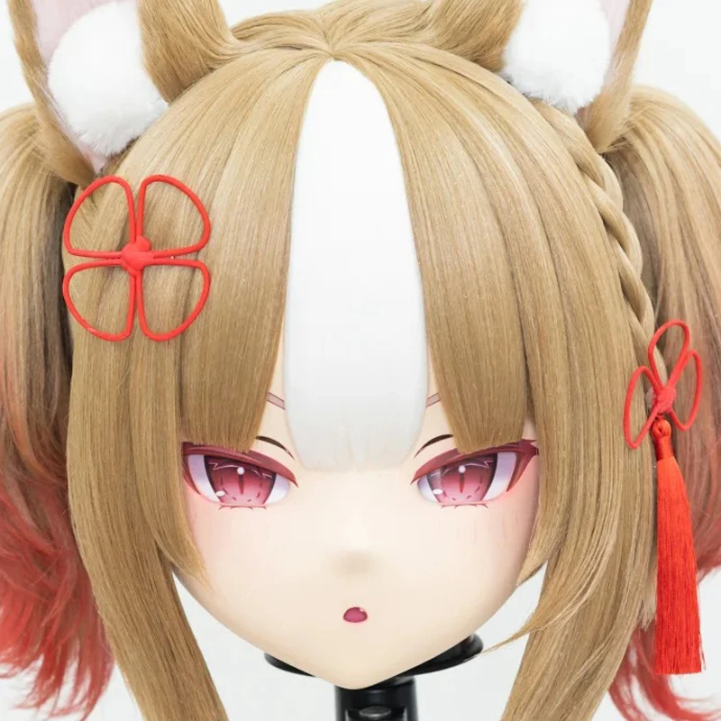 

(MEO187) Customize Handmade Full Head Lockable Crossdress Male to Female Japanese Cartoon Anime Game Character Kigurumi Mask