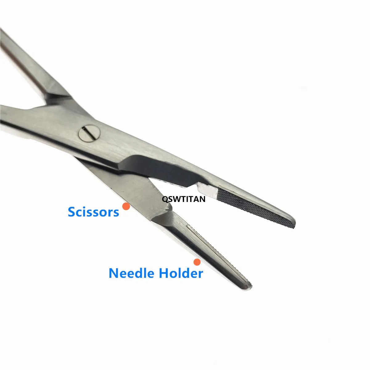 Needle holder with scissors 12.5cm/14cm Multifunctional Needle Holder Insert with Scissors Gold Handle Clamp
