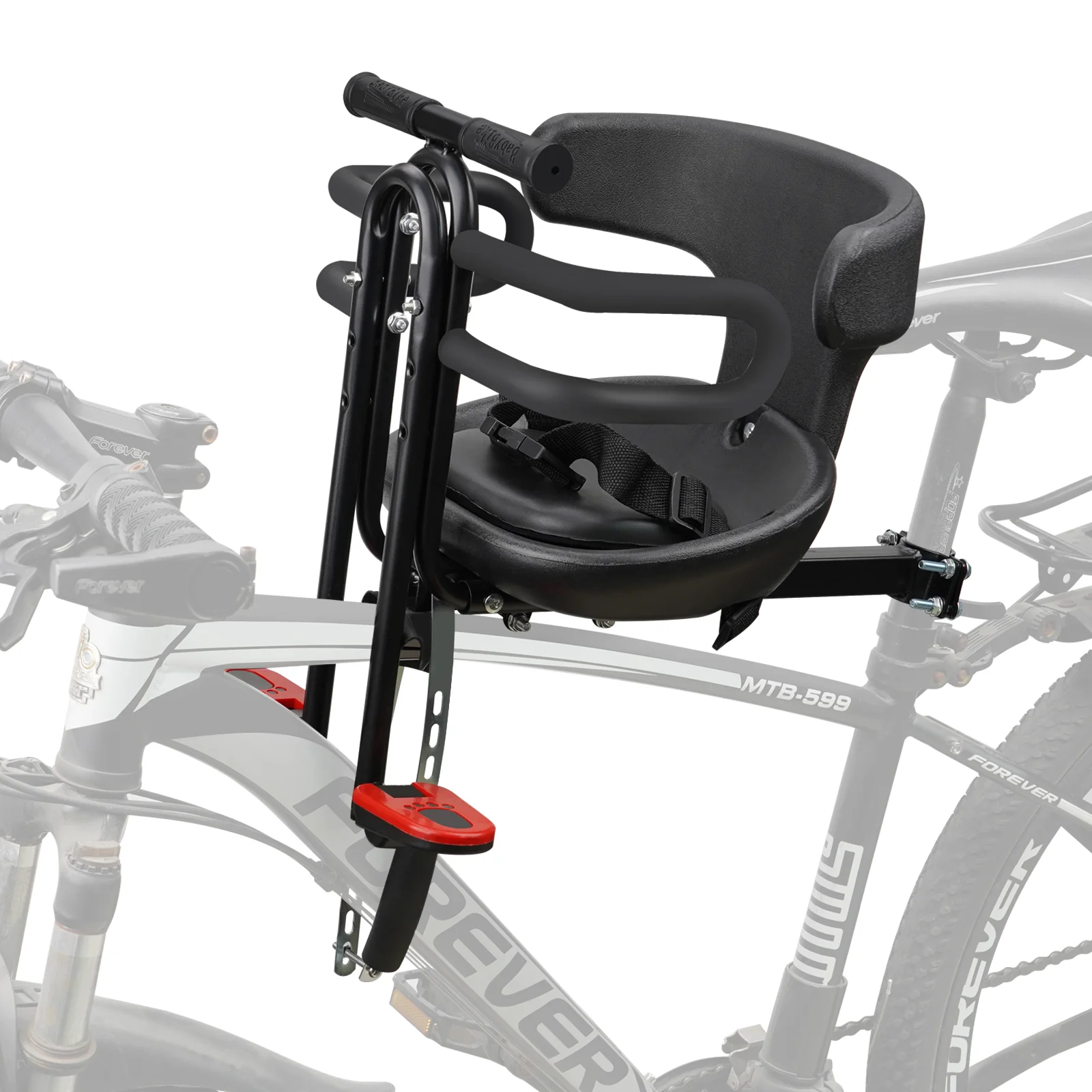 Front Mounted Child mtb Bike Seat for 3 4 5 6year sold Soft baby seat mountain bicycle frame Quick Release kids saddle parts