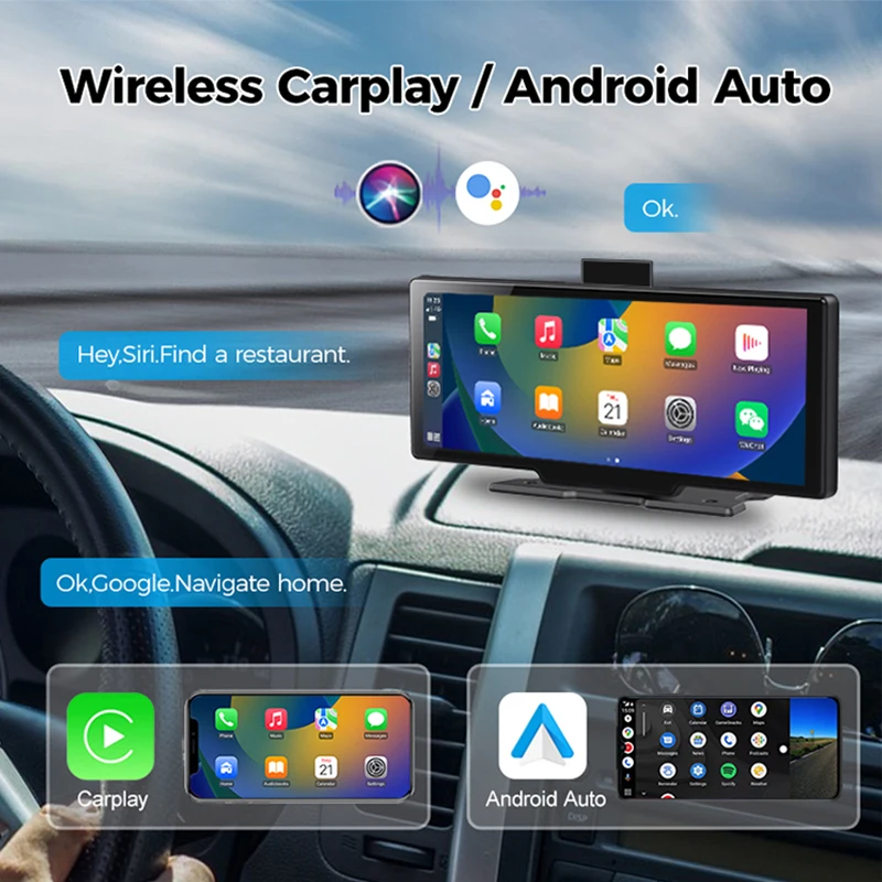 Maustor Latest 4K ADAS 10.26" IPS Touch Screen Dual Track Stereo Car Radio GPS Navigation Wireless Android Auto Carplay