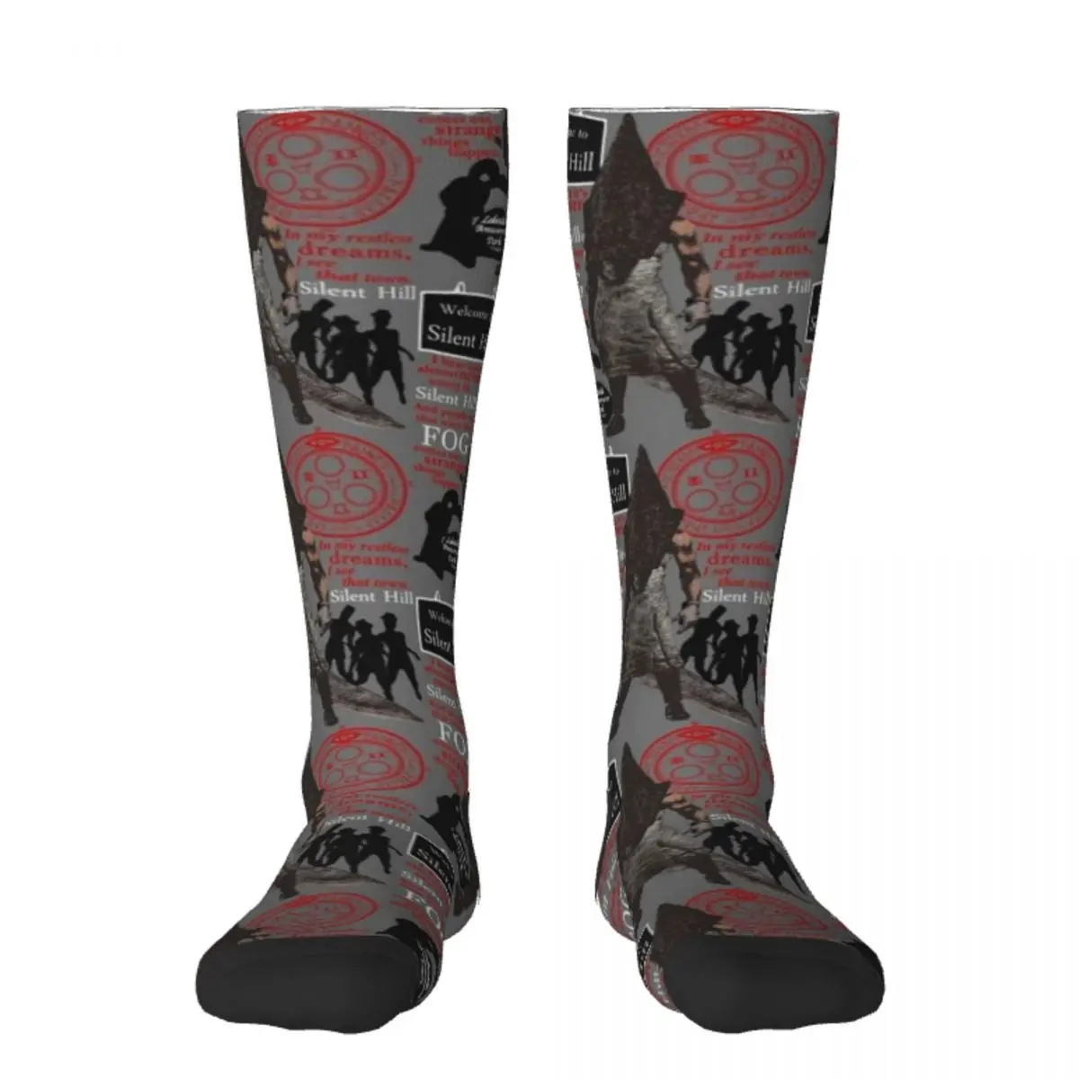 

Silent Hill Socks retro japanese fashion professional running Rugby Woman Socks Men's