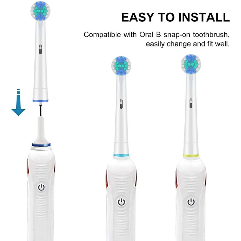 16Pcs Toothbrush Head Compatible with Oral B Braun Electric Toothbrush, Precision Replacement Brush Heads for Pro Smart Genius