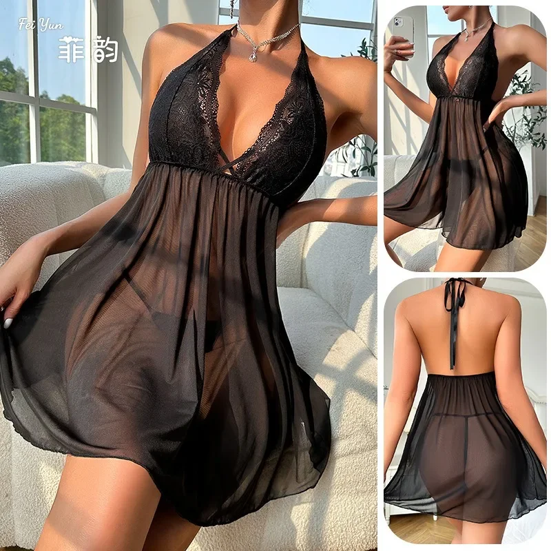 

Nightgown Sleepwear Women's Clothing Homewear Thin New Sexy Suspenders Comfortable Casual Fashion Breathable Loose Large Size