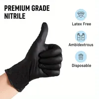 Disposable Nitrile Gloves Multi-Size S/M/L/XL&Colors-Powder Free, Durable for Cleaning Kitchen,Industry,Gardening,Car(100 Pcs)
