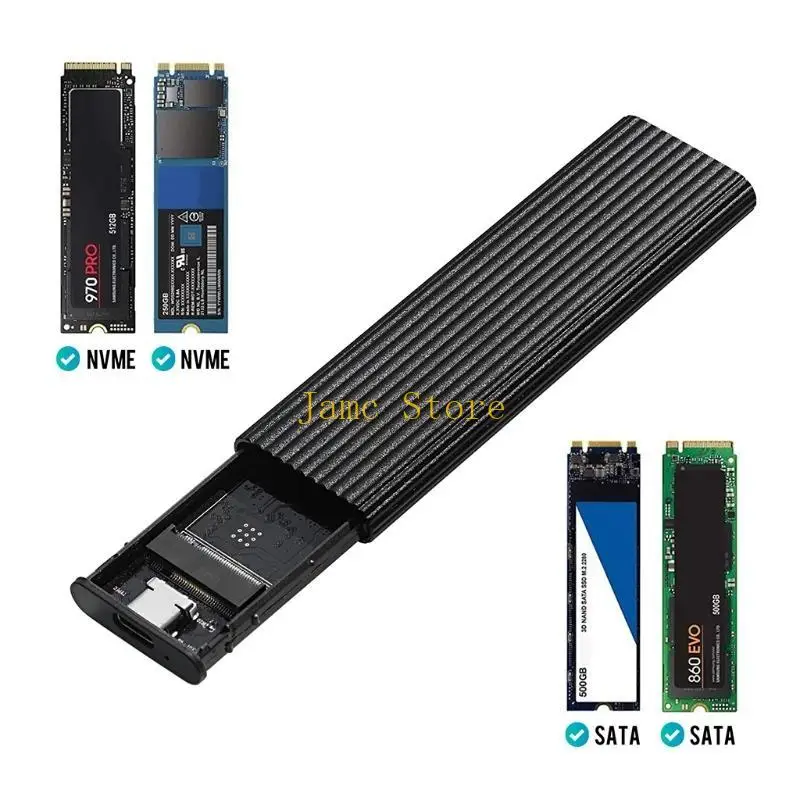 LX0B for M.2 NVME to Hard Disk Enclosure Disk with 22cm Cable Dual Prot