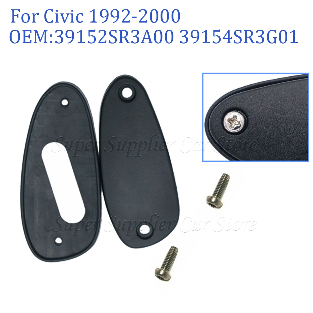 39154SR3G01 39152SR3A00 for Civic 1992-2000 Antenna Hole Block Delete Plate Cover with Screws Car Accessories Replace