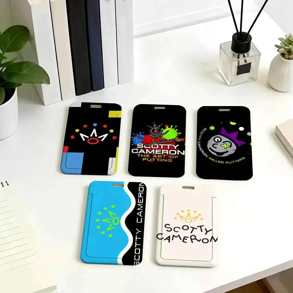 Fashion S-Scotty C-Cameron Cover Bag Corporate Business Card Badge Holders Uisex Credit Card Bus Daily Commute ID Holder Case