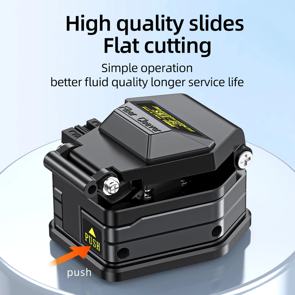HB-6C Baru FTTH Presisi Tinggi Alat Pemotong Serat Optik Cleaver Kabel Fusion Sambatan Pisau Pemotong Dingin Splicing Alat Set